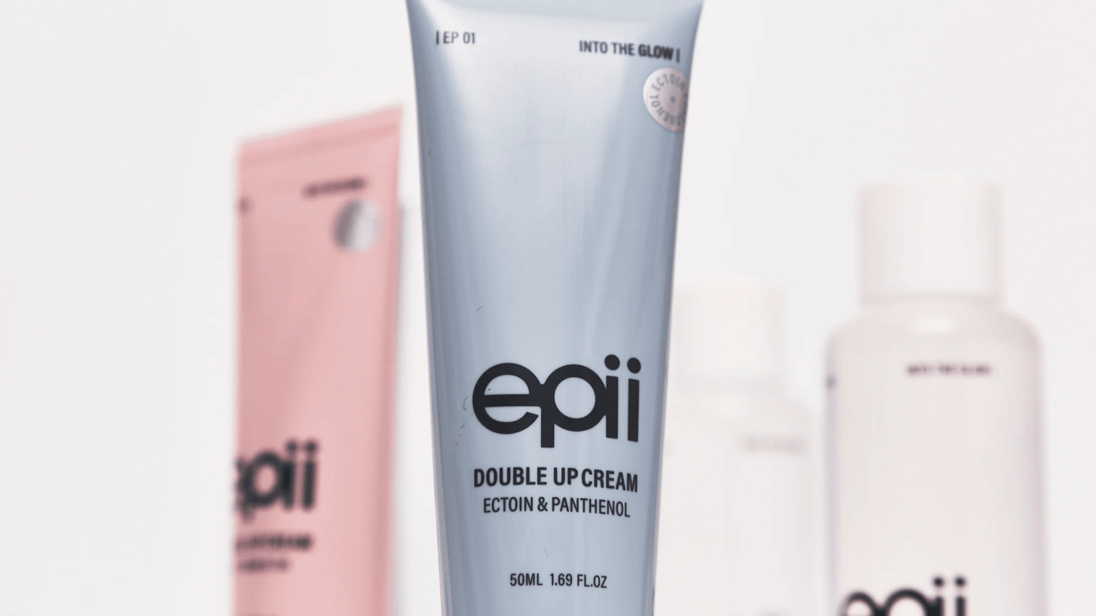 EPII Double Up Cream med ectoin och pantenol – återfuktande ansiktskräm som stärker hudbarriären och lugnar känslig hud.