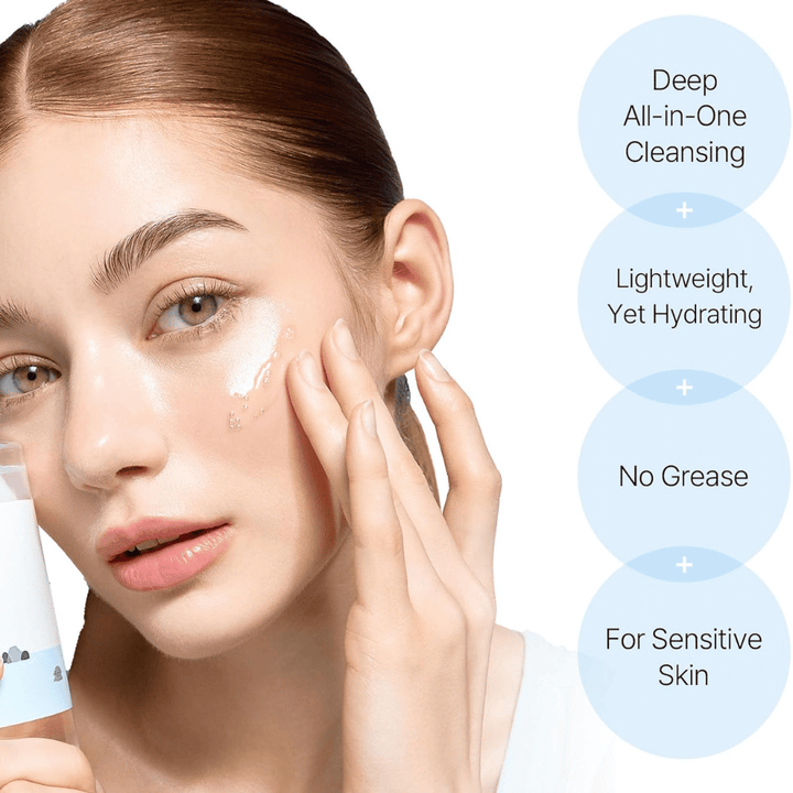 Face wash from Round Lab with a deep-cleansing oil that gently cleanses pores without leaving a greasy residue