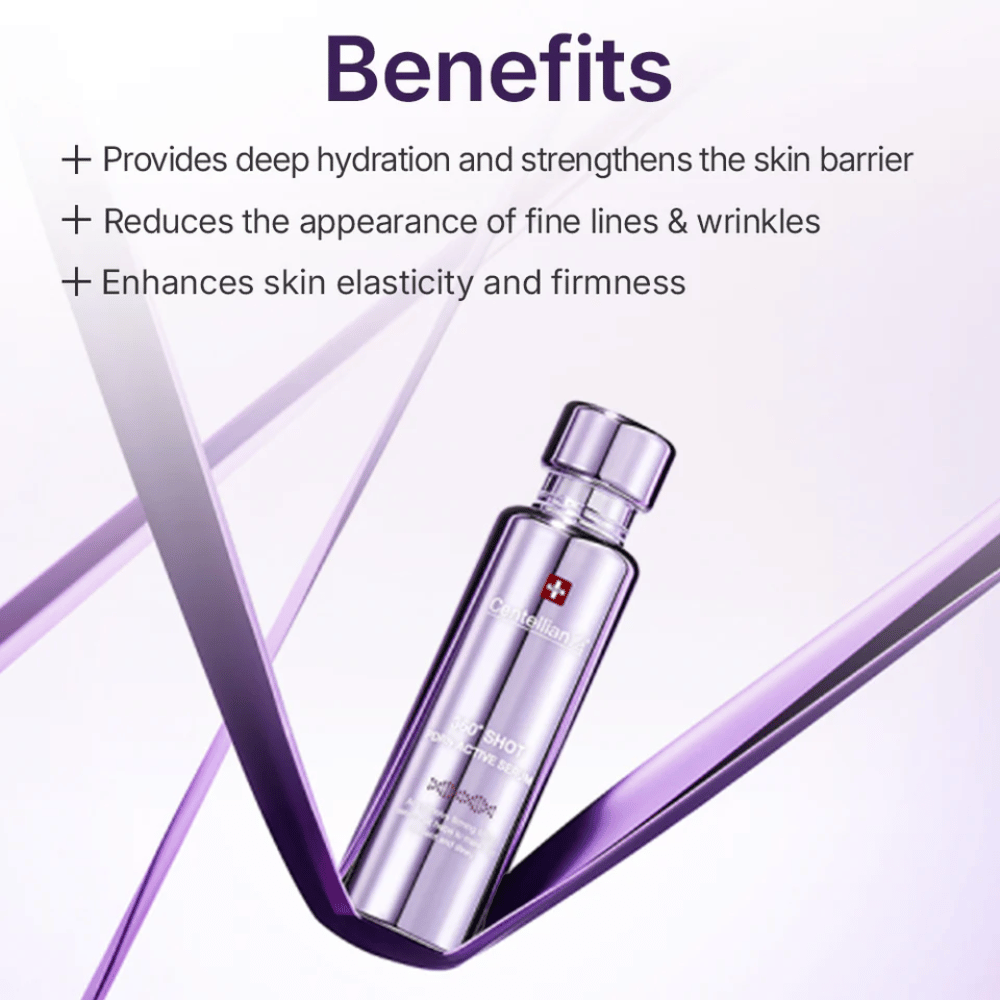 Centellian24 360º Shot PDRN Active Serum – Intensely hydrating and firming serum that strengthens the skin barrier, reduces fine lines, and improves skin firmness and radiance.
