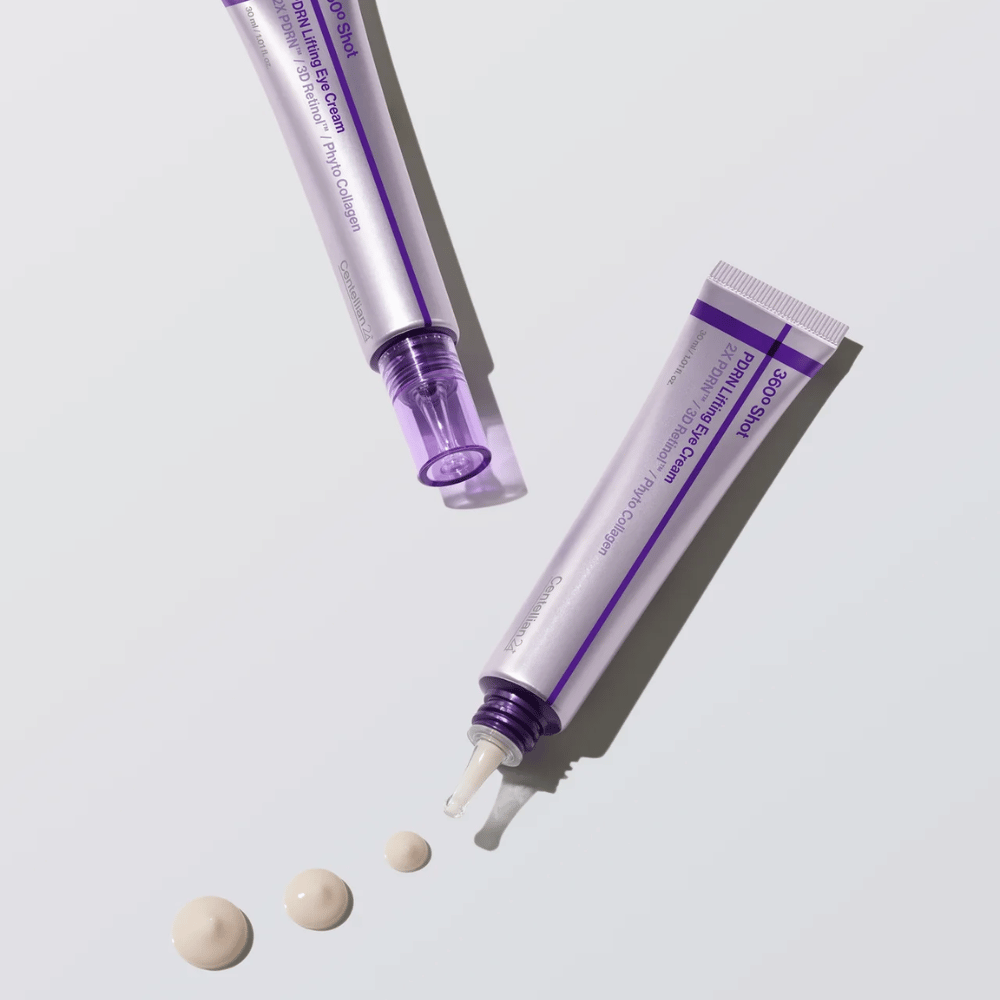 Centellian24 360º Shot PDRN Lifting Eye Cream – Korean Eye cream with PDRN and collagen that helps moisturize the skin around the eyes and improve skin elasticity.