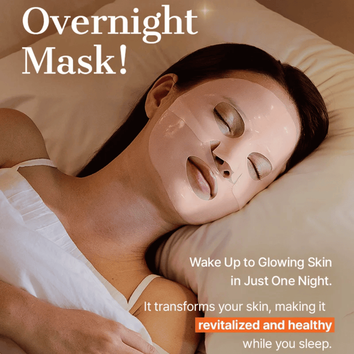 COSRX 5 PDRN Hyaluronic Acid Vital Hydrating Hydrogel Mask as an overnight mask for intensive hydration, skin renewal, and glow overnight