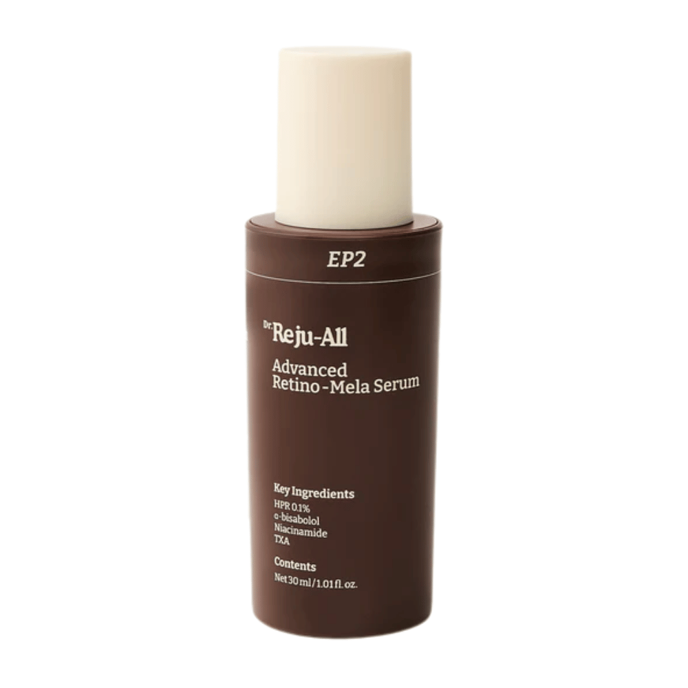 Dr. Reju-All Advanced Retino-Mela Serum EP2 – Korean serum with HPR, tranexamic acid, and niacinamide for pigmentation, uneven skin tone, and improved skin texture.