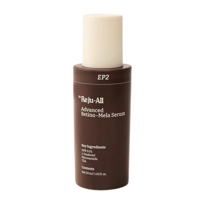 Dr. Reju-All Advanced Retino-Mela Serum EP2 – Korean serum with HPR, tranexamic acid, and niacinamide for pigmentation, uneven skin tone, and improved skin texture.