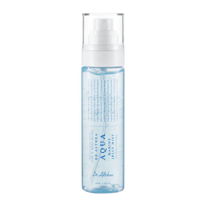 Product image of Dr. Althea Aqua Marine Jelly Mist with transparent packaging and jelly-based formula