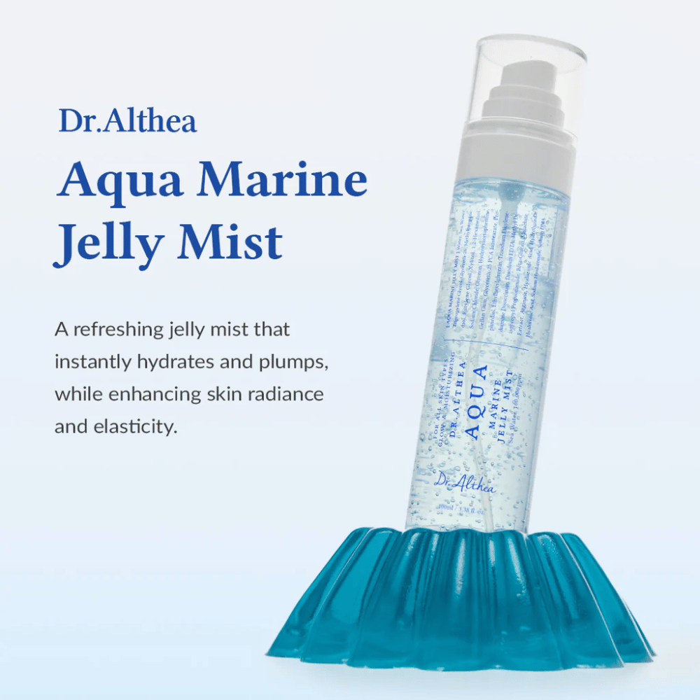 Dr. Althea Aqua Marine Jelly Mist presented as a moisturizing face mist for daily skincare