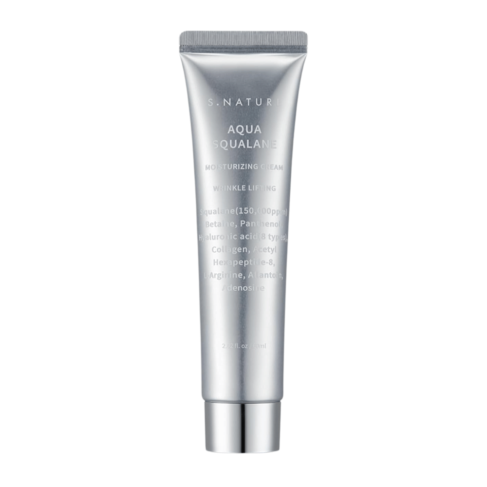 S.NATURE Aqua Squalane Moisturizing Cream 60 ml – moisturizing face cream with squalane and hyaluronic acid for soft and hydrated skin.