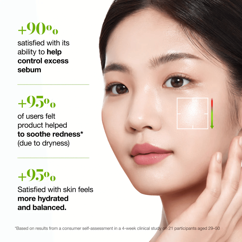 Anua Azelaic Acid 3 Cica Skin Clarifying Toner helps control excess sebum, soothe redness, and give the skin a hydrated and balanced feel.