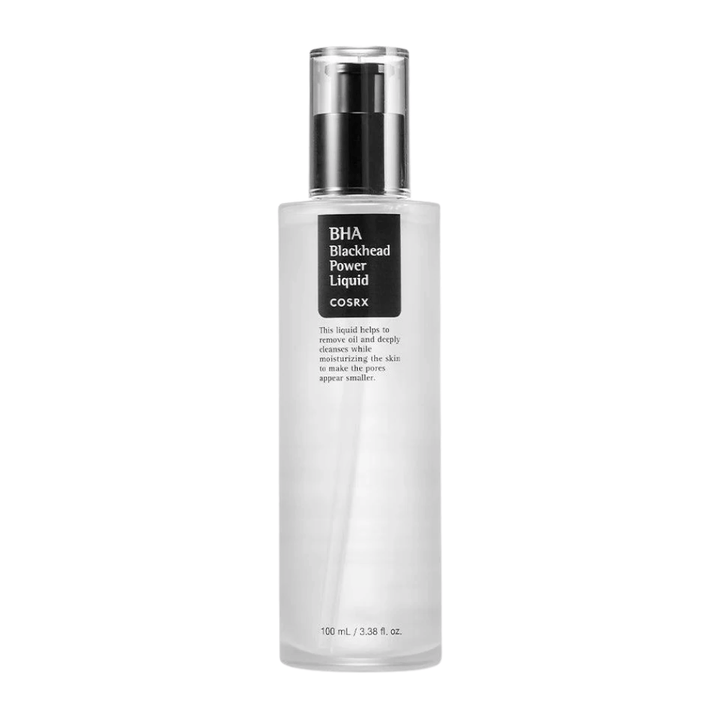 COSRX BHA Blackhead Power Liquid 100 ml – pore-minimizing facial treatment with BHA for clearer skin and smoother skin texture.