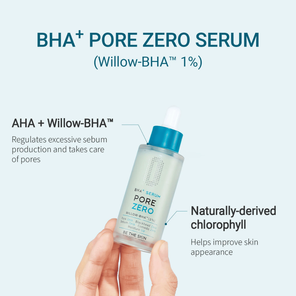 Be The Skin BHA+ Pore Zero Serum with Willow-BHA and natural chlorophyll