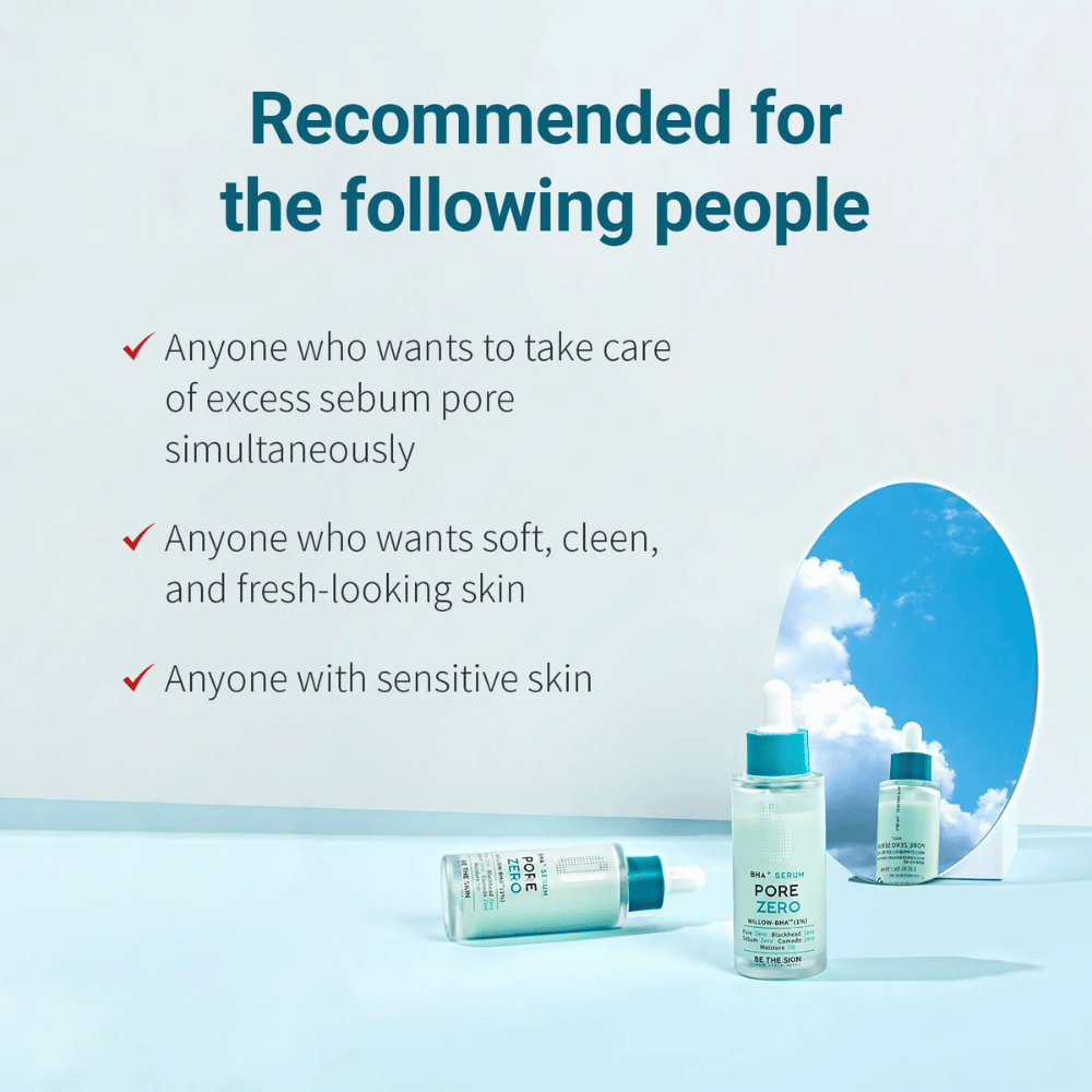 Be The Skin BHA+ Pore Zero Serum for oily, sensitive skin and enlarged pores