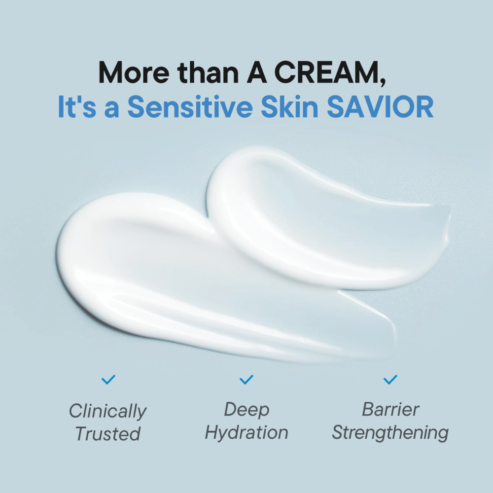 iUNIK Beta-Glucan 3X Barrier Cream with a clinically tested formula for intensive hydration and barrier-strengthening skincare