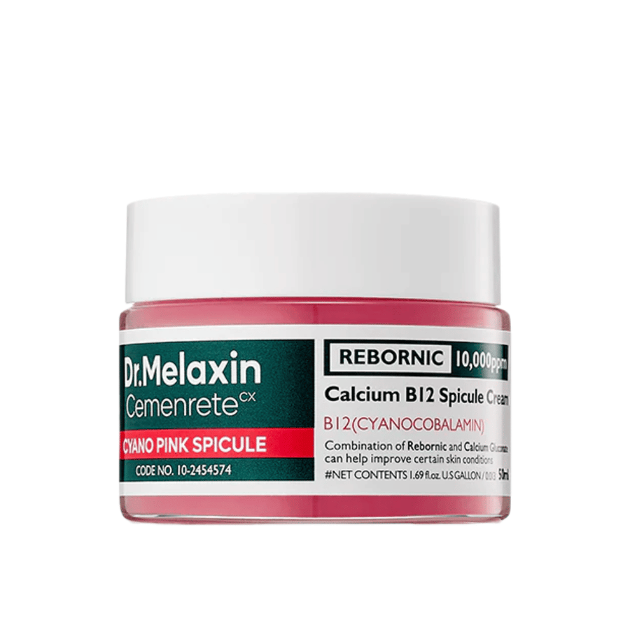 Dr. Melaxin Cemenrete Cyano Pink Spicule Cream – face cream with vitamin B12 and spicule that improves skin elasticity and radiance.