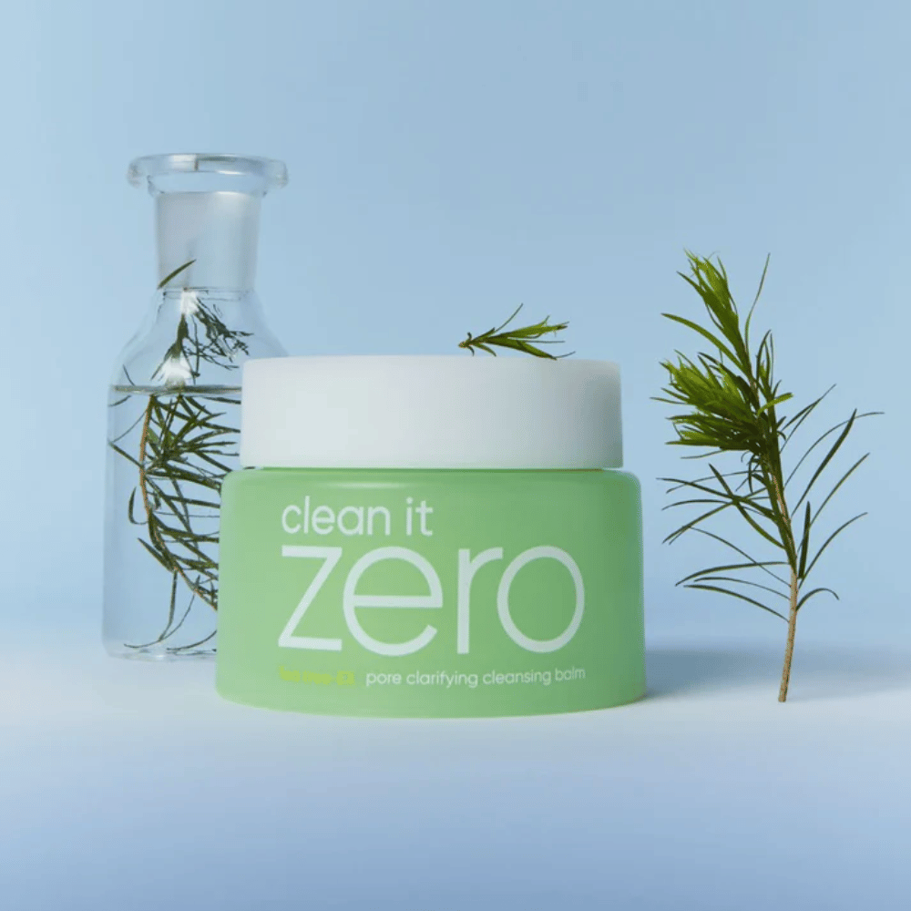 Product image of Clean It Zero Pore Clarifying Cleansing Balm with tea tree inspiration, a cleansing balm that dissolves makeup and impurities while gently cleansing the pores.