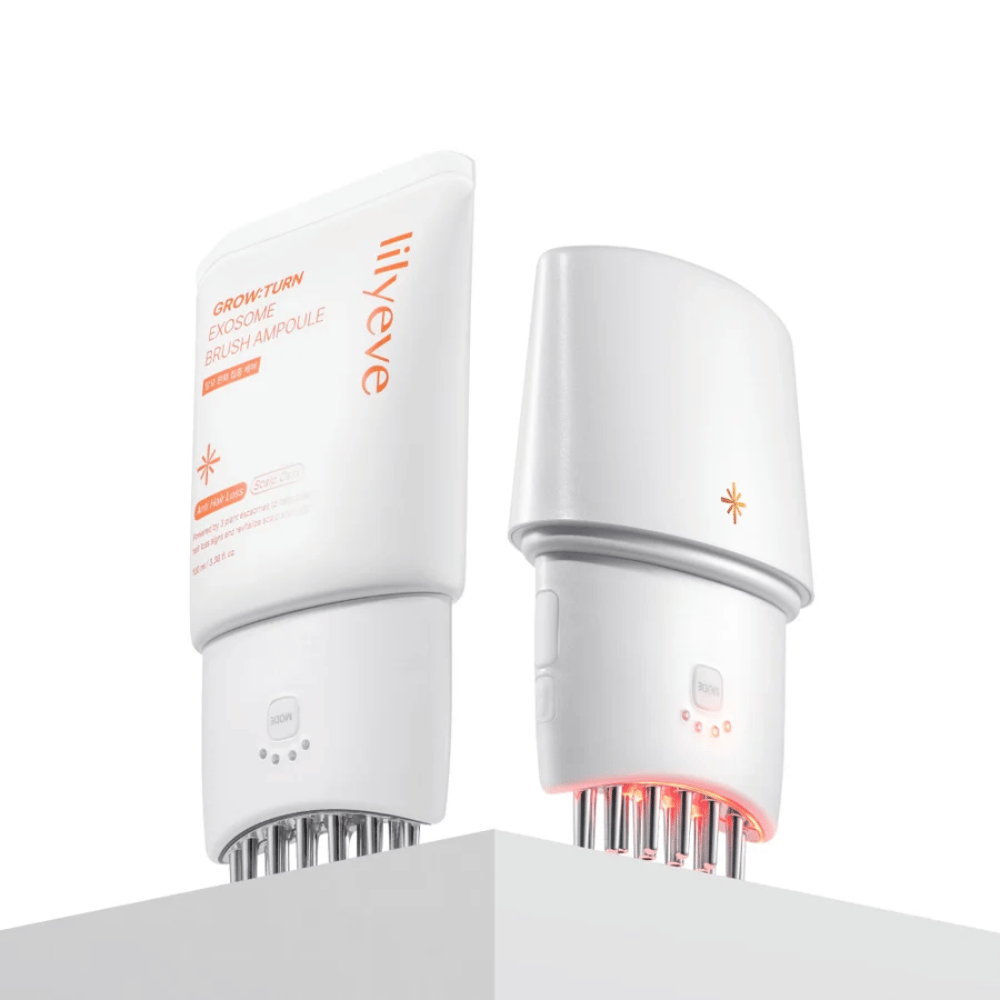 3. Lilyeve GrowTurn Pro – scalp device together with GrowTurn Exosome Brush Ampoule