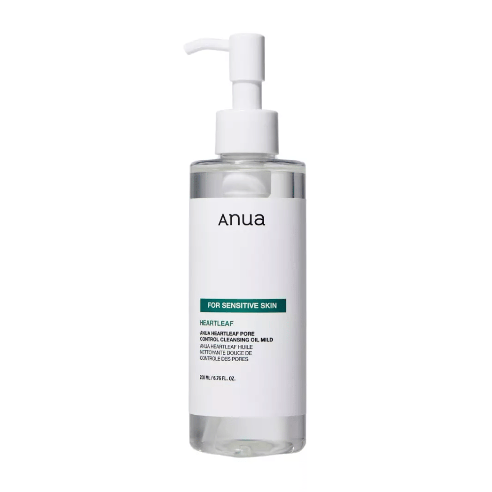 Anua Heartleaf Pore Control Cleansing Oil Mild is a cleansing oil specially formulated for sensitive skin. It is designed to gently and effectively remove impurities and makeup, while controlling pores without irritating the skin.