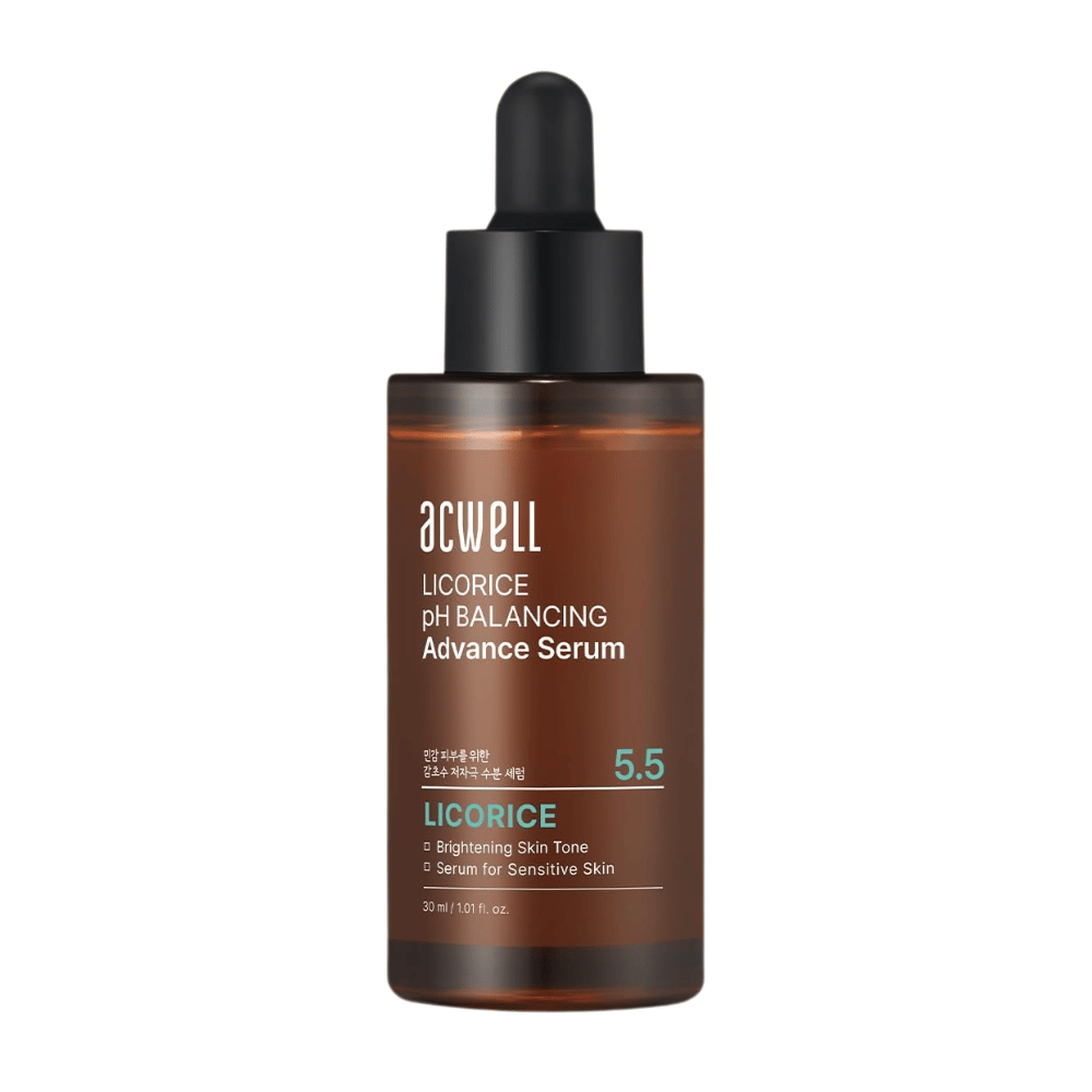 Clean cutout product image of Acwell Licorice pH Balancing Advance Serum on a light background.