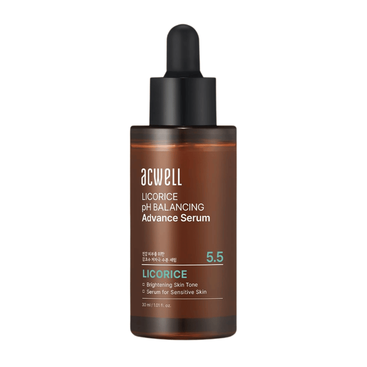 Clean cutout product image of Acwell Licorice pH Balancing Advance Serum on a light background.