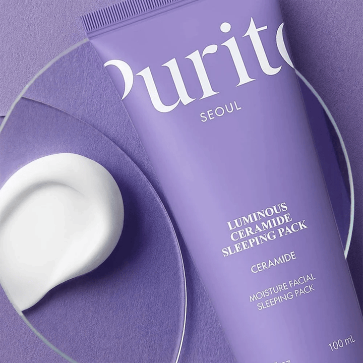 Purito Luminous Ceramide Sleeping Pack 100 ml – ceramide sleeping pack with creamy texture for dry and dehydrated skin