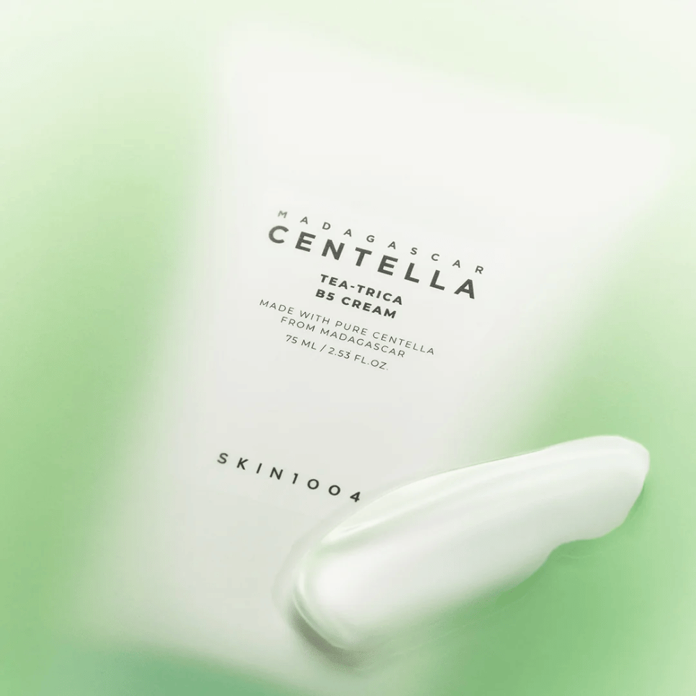 SKIN1004 Tea-Trica B5 Cream with a lightweight formula that balances sebum production and suits oily and acne-prone skin