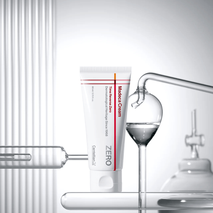 MADECA Cream Time Reverse Zero from Centellian24 in a clinical setting – Korean face cream developed to strengthen the skin barrier and provide soothing, reparative care.