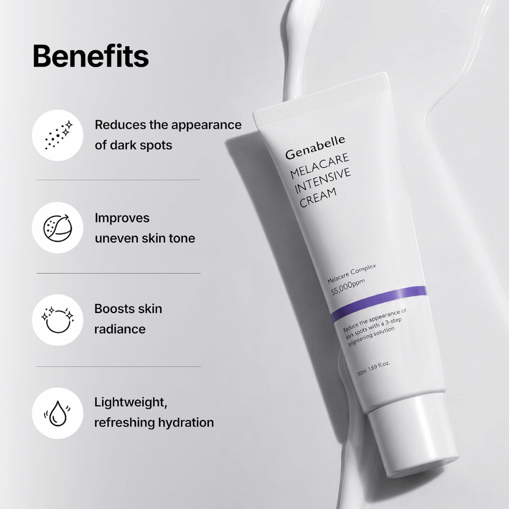 2. Genabelle Melacare Intensive Cream – moisturizing face cream that counteracts visible dark spots, uneven skin tone and provides radiance