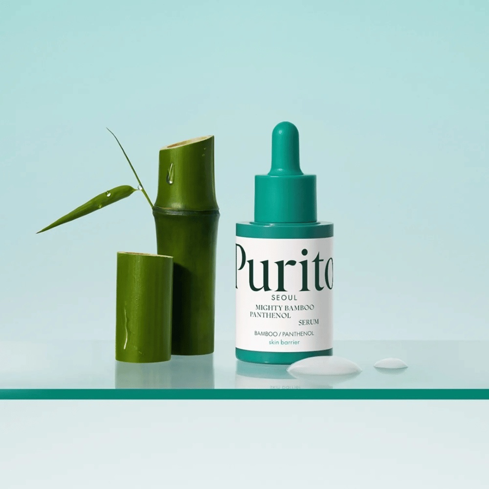 Purito Mighty Bamboo Panthenol Serum – vegan Korean serum with bamboo extract and panthenol that protects and moisturizes the skin.