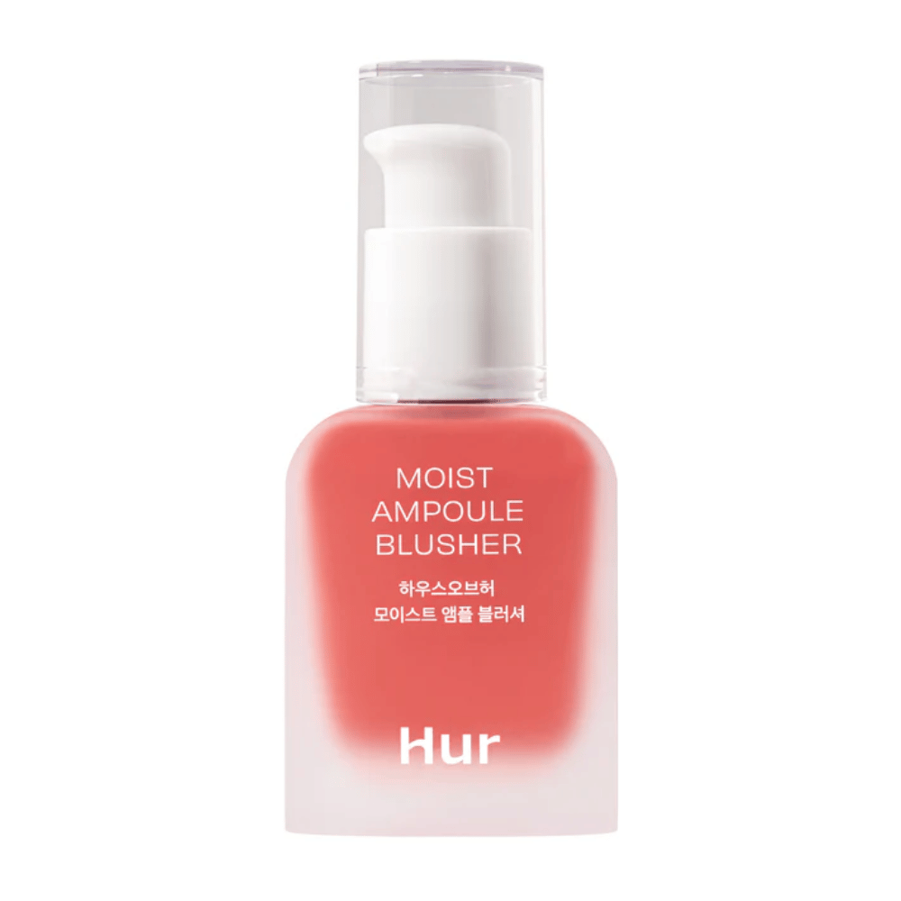 House of Hur Moist Ampoule Blusher in shade #05 Peach Coral gives a fresh and peach-colored blush to the cheeks. The moisturizing formula makes the skin feel soft and hydrated all day.