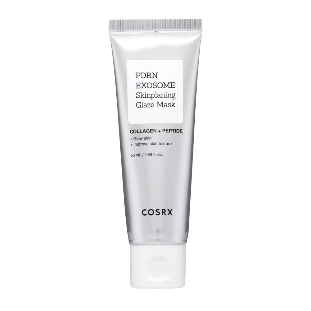 COSRX PDRN EXOSOME Skinplaning Glaze Mask – face mask with PDRN and peptides that moisturize, even out skin texture, and give glow.