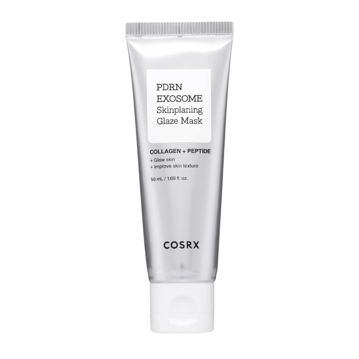 COSRX PDRN EXOSOME Skinplaning Glaze Mask – face mask with PDRN and peptides that moisturize, even out skin texture, and give glow.
