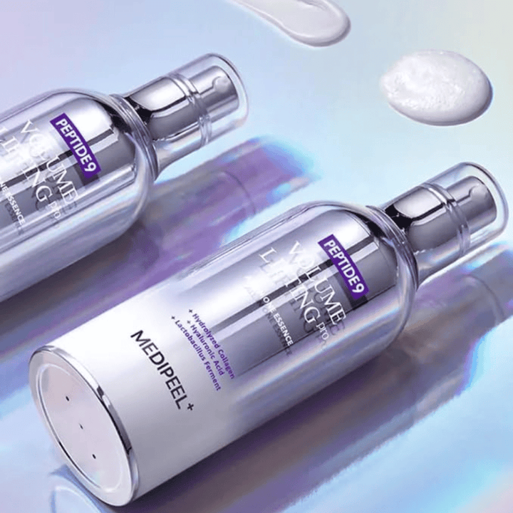 Medi-Peel Peptide 9 Volume Lifting Essence – moisturizing anti-age essence with peptides that help to give the skin more volume, radiance, and a firmer feel.