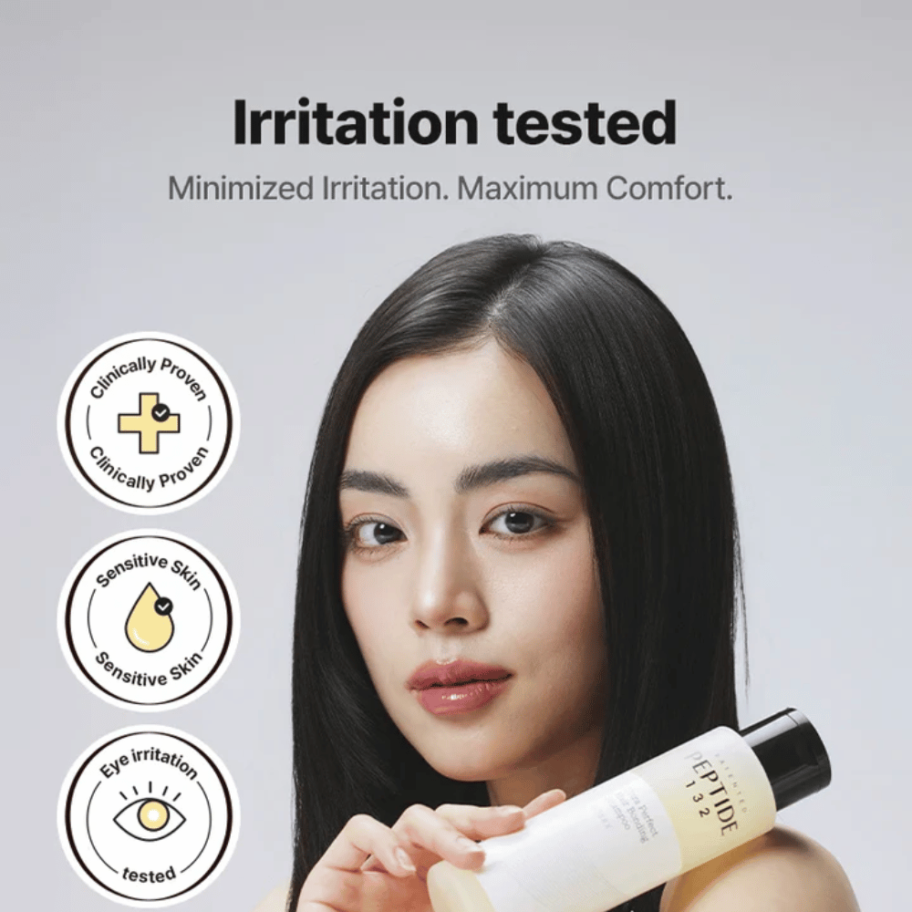 COSRX Peptide 132 Shampoo – clinically tested for sensitive skin and eyes, minimizes irritation and provides maximum comfort.