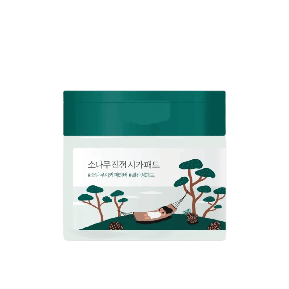 ROUND LAB Pine Calming Cica Pad – product image of soothing Korean toner pads