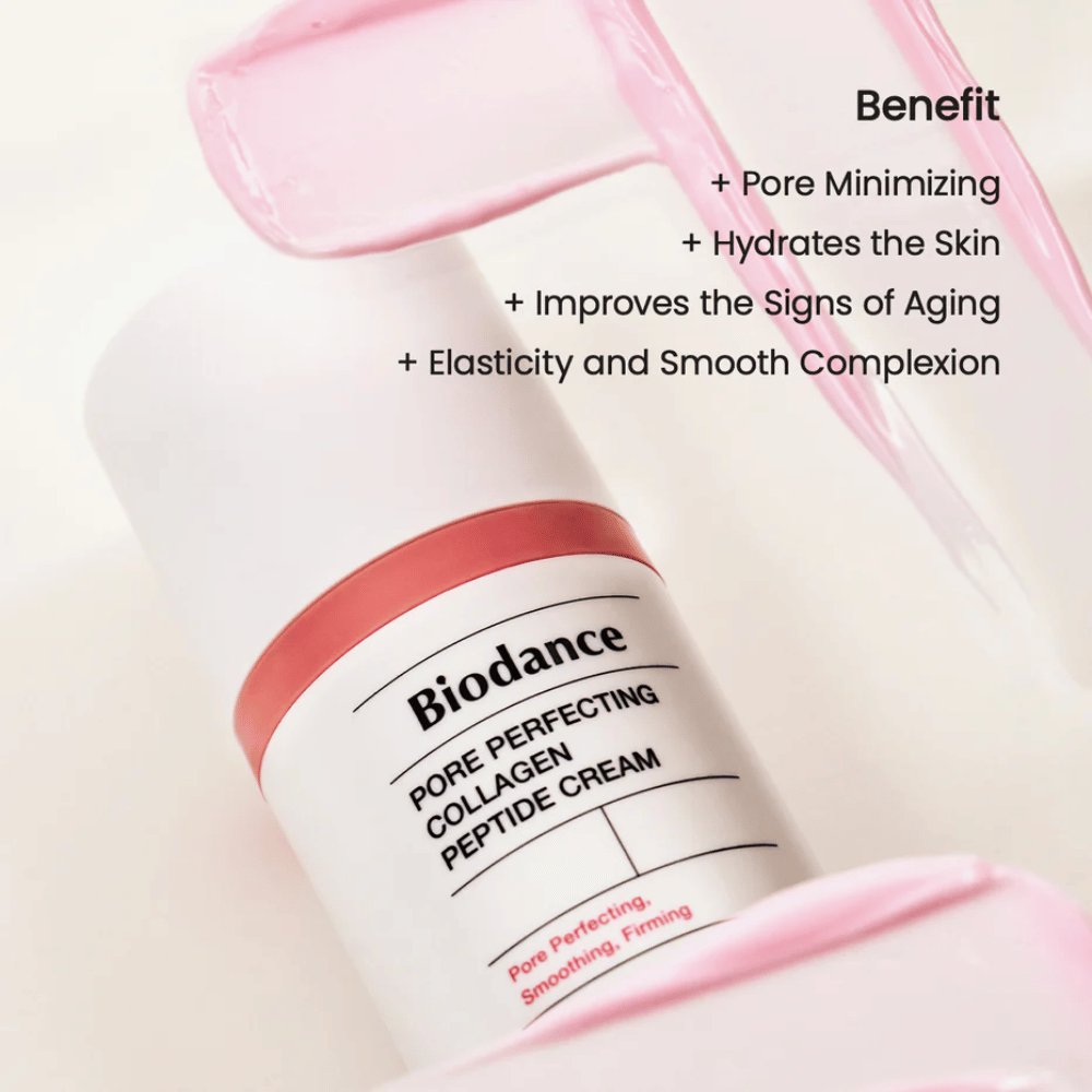 Biodance Pore Perfecting Collagen Peptide Cream consistency – pore minimizing and firming facial cream with collagen