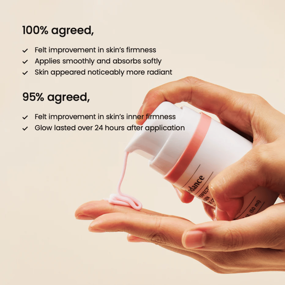 Biodance Pore Perfecting Collagen Peptide Cream texture and pump function – clinically tested collagen peptide cream for firmer skin and long-lasting glow