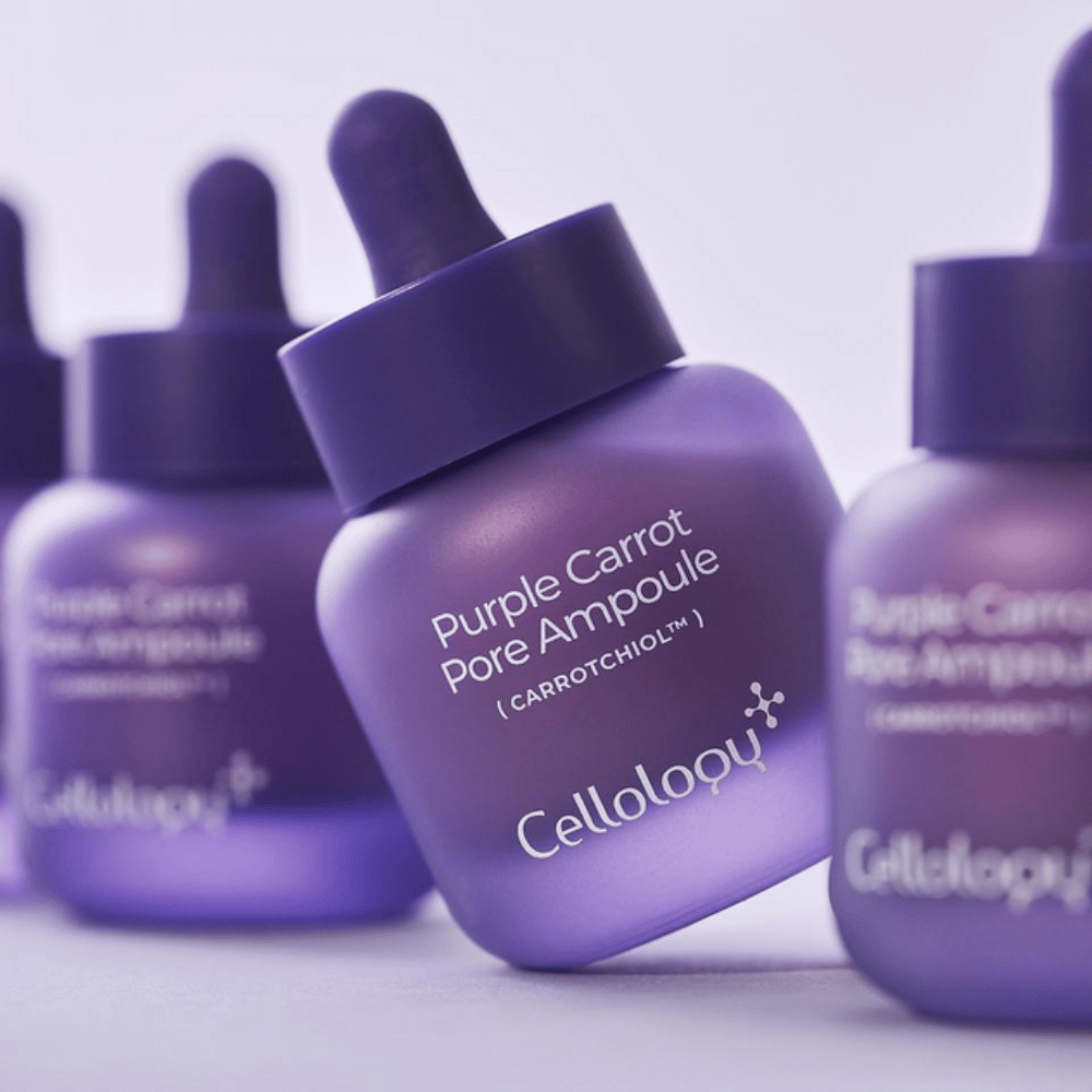 Cellology Purple Carrot Pore Ampoule – Korean skincare ampoule with Carrotchiol for pores and uneven skin texture.