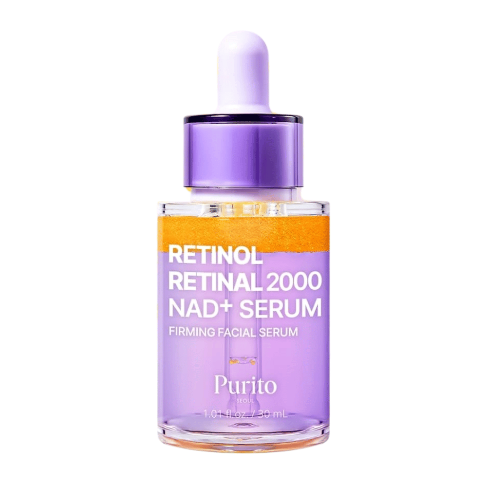 PURITO SEOUL Retinol Retinal 2000 NAD+ Serum 30 ml – firming Korean facial serum with retinol, retinal, and NAD+.