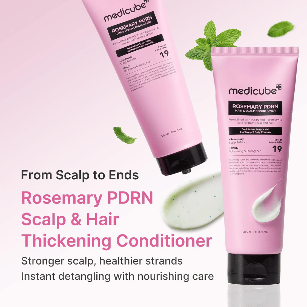 Medicube Rosemary PDRN Hair & Scalp Conditioner 250 ml with rosemary, PDRN and amino acids for stronger and healthier hair