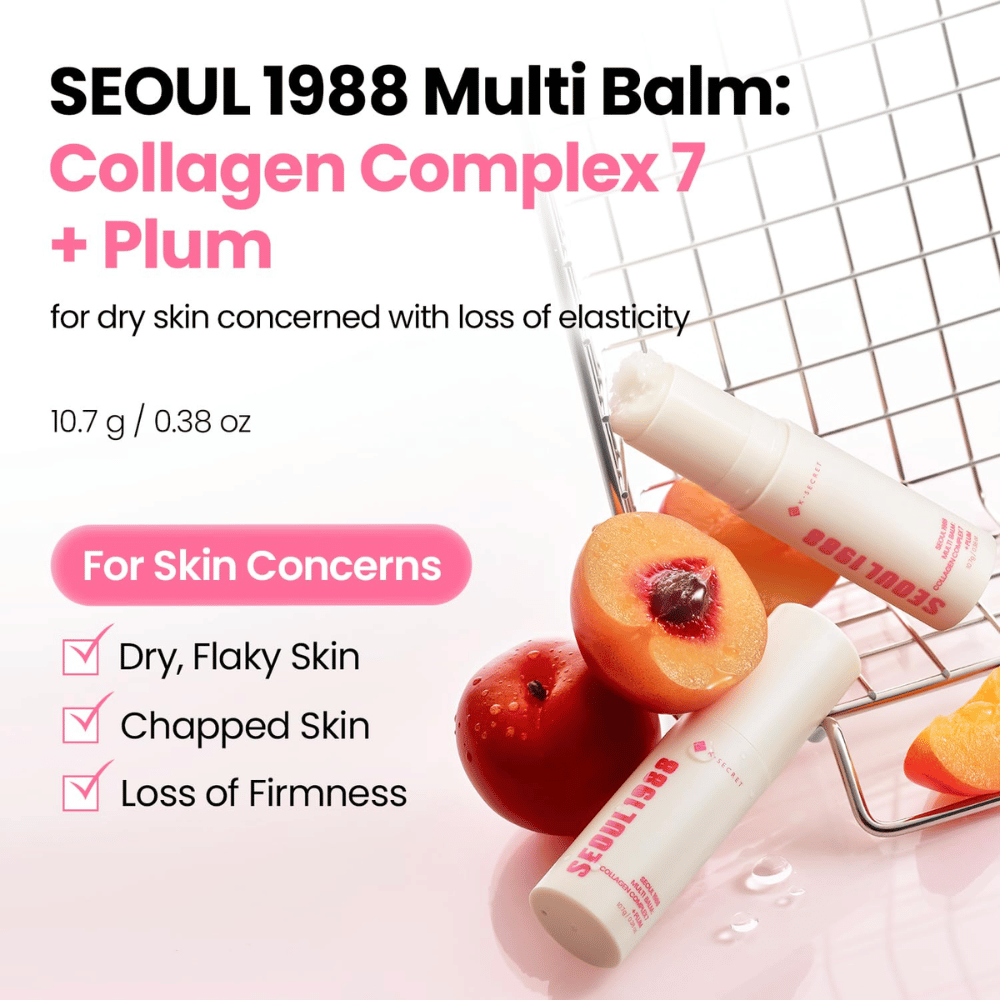 K-SECRET SEOUL 1988 Multi Balm Collagen Complex 7 + Plum 10.7 g – moisturizing balm for dry skin and skin with reduced firmness.