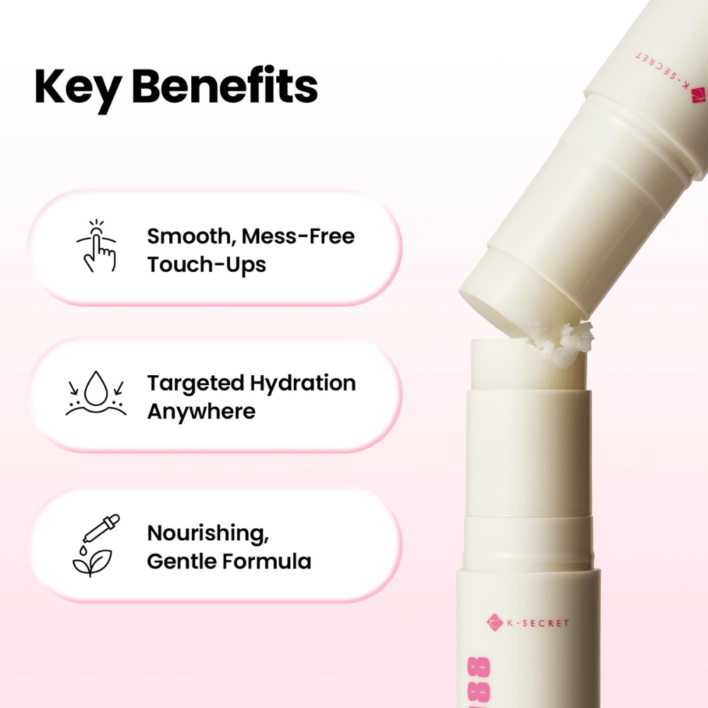K-SECRET SEOUL 1988 Multi Balm Collagen Complex 7 + Plum – nourishing balm stick for targeted moisturization of dry skin.