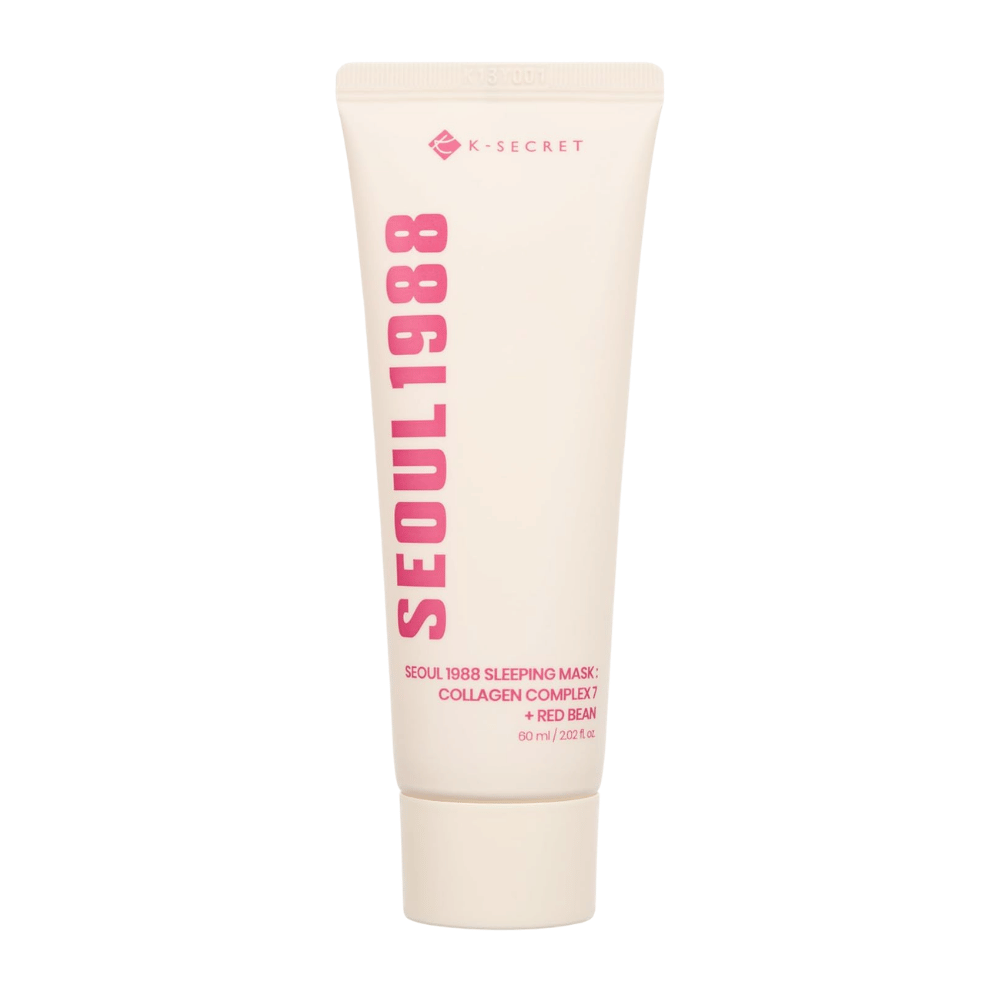 K-SECRET SEOUL 1988 Sleeping Mask Collagen Complex 7 + Red Bean 60 ml – hydrating sleeping mask with collagen and red bean extract.