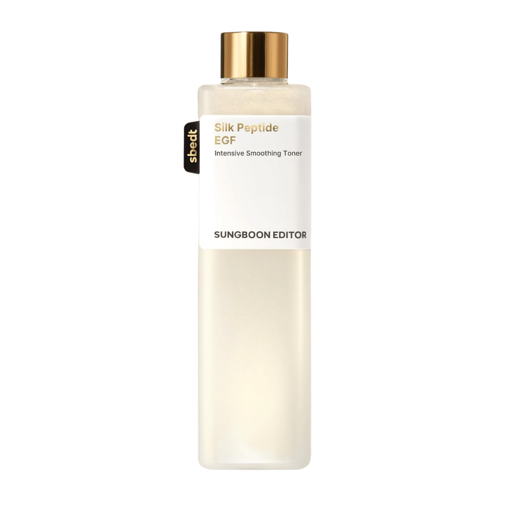 1. SUNGBOON EDITOR Silk Peptide EGF Intensive Smoothing Toner – product image of toner