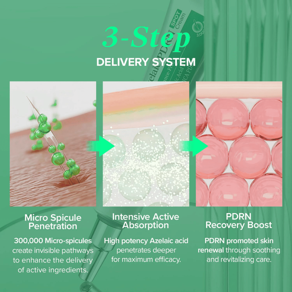 Mary&May Spicule Azelaic PDRN Spot Cream – three-step system with spicules, azelaic acid and PDRN