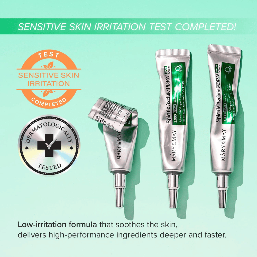 Mary&May Spicule Azelaic PDRN Spot Cream – dermatologically tested spot cream for sensitive skin