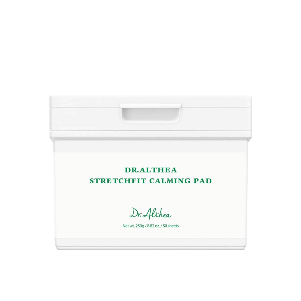 Image – product image (Google Images important)
Dr. Althea Stretchfit Calming Pad facial pads in a jar for soothing skincare, hydration, and improved skin balance.