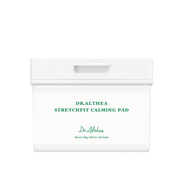 Image – product image (Google Images important)
Dr. Althea Stretchfit Calming Pad facial pads in a jar for soothing skincare, hydration, and improved skin balance.