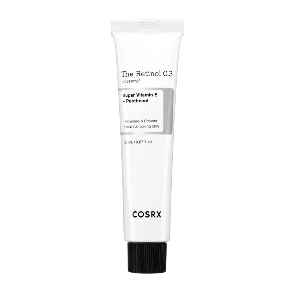 COSRX The Retinol 0.3 Cream contains 0.3% pure retinol, which improves skin firmness and reduces the visibility of fine lines. Enriched with super vitamin E and panthenol, it provides a soft and youthful complexion. A perfect solution for those who want to combat signs of aging and effectively moisturize the skin.