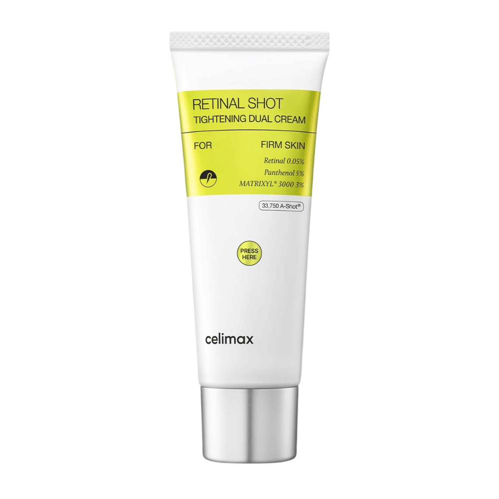 Celimax The Vita-A Retinal Shot Tightening Dual Cream – product image of double cream with retinal 0.05%