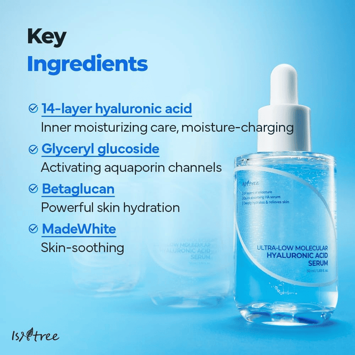 Isntree - Ultra-Low Molecular Hyaluronic Acid Serum 50ml