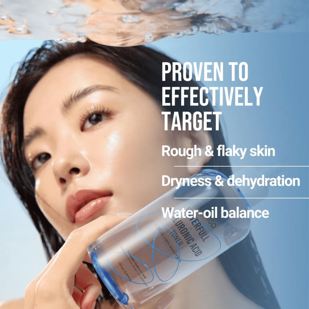 Jumiso Waterfull Hyaluronic Acid Toner 250 ml – intensive hydrating toner that counteracts dryness, flaky skin, and unbalanced moisture and oil levels